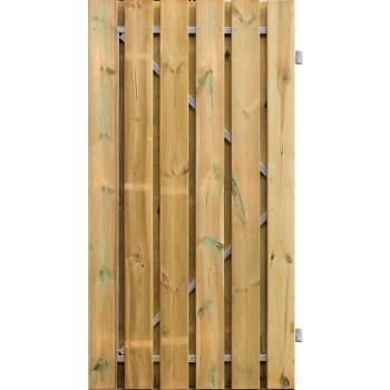 actie, standaard toogdeur, tuindeur, schuttingdeur, deur, van geschaafde planken, rechte deur, 100x180 cm, geimpregneerd, geimpregneerde, voor standaard toogscherm, voor actie toogscherm, toog, getoogd, goog, gebogen